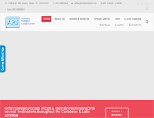 Tablet Screenshot of antillesfreight.com